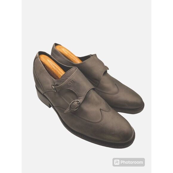 guidomaggi ostuni-elevator shoes in full grain leather Hand made Size US 9.5 - Picture 2 of 9